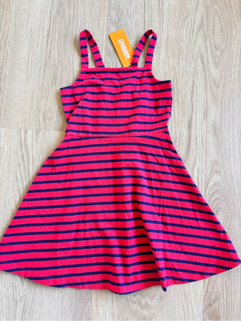 Gymboree Hot Pink and Navy Striped Sundress